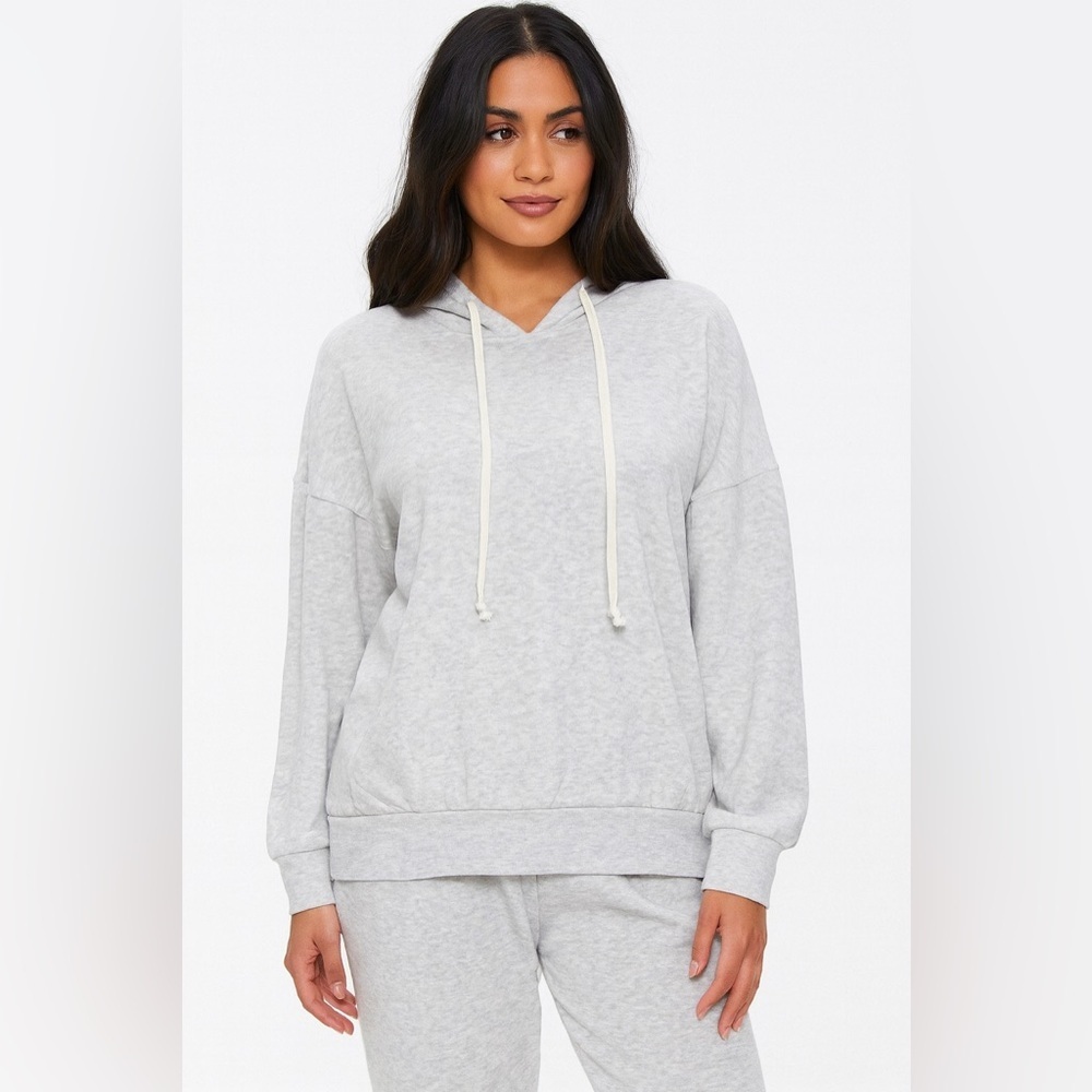 Xhilaration Gray Long Sleeve Sleepwear Top Size Small